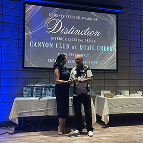 2026 IES Lighting Award of Distinction for the Phoenix Section entry Canyon Club at Robson Quail Creek